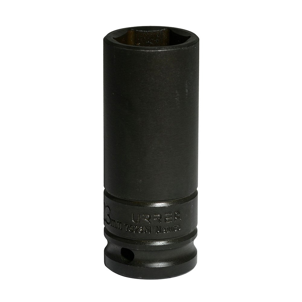 6 Pza Dado de impacto largo cuadro de 1/2", 6 puntas, métrico, 23 mm Urrea