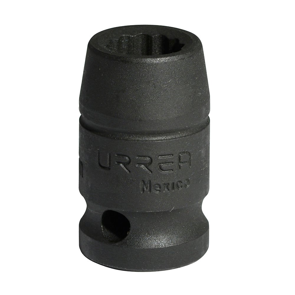 6 Pza Dado de impacto cuadro de 1/2", 12 puntas, métrico, 12 mm Urrea
