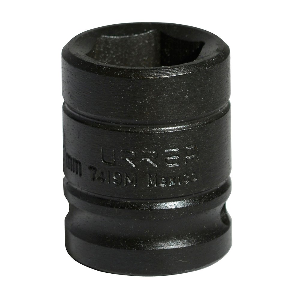 6 Pza Dado de impacto cuadro de 1/2", 6 puntas, métrico, 19 mm Urrea