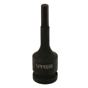 6 Pza Dado de impacto con punta hexagonal cuadro de 1/2", en pulgadas, 1/2" Urrea
