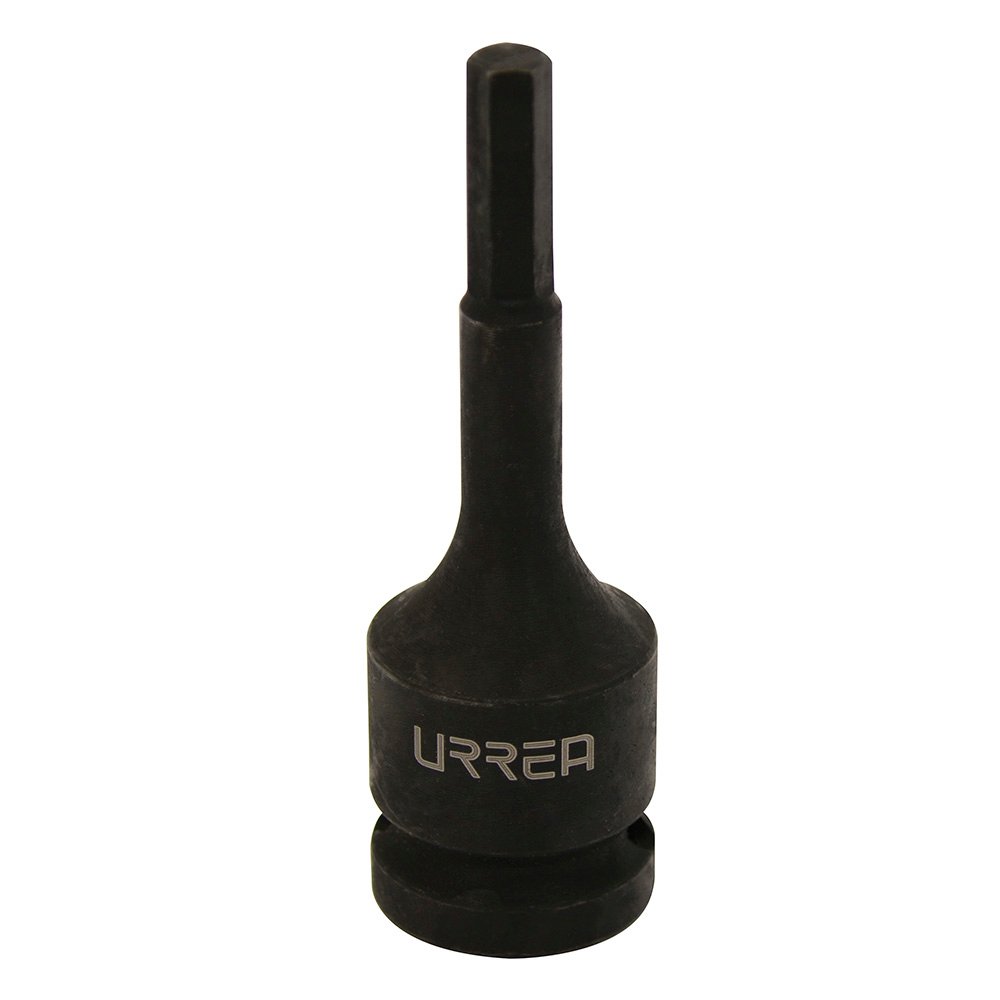 6 Pza Dado de impacto con punta hexagonal cuadro de 1/2", en pulgadas, 1/4" Urrea