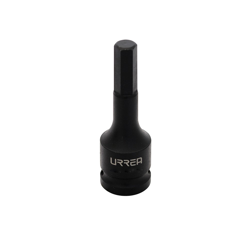 6 Pza Dado de impacto con punta hexagonal cuadro de 1/2", métrico, 6 mm Urrea