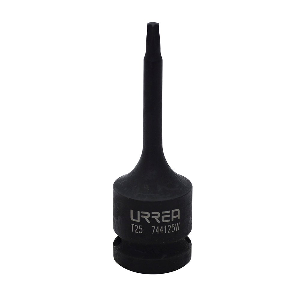 6 Pza Dado de impacto con punta torx cuadro de 1/2", T25 Urrea