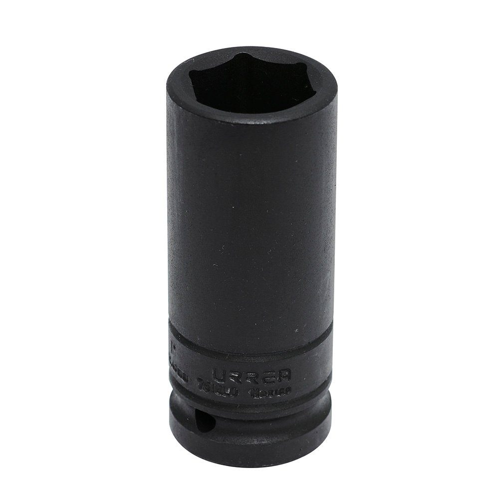 Dado de impacto largo pared delgada cuadro de 3/4", 6 puntas, en pulgadas, 1" Urrea