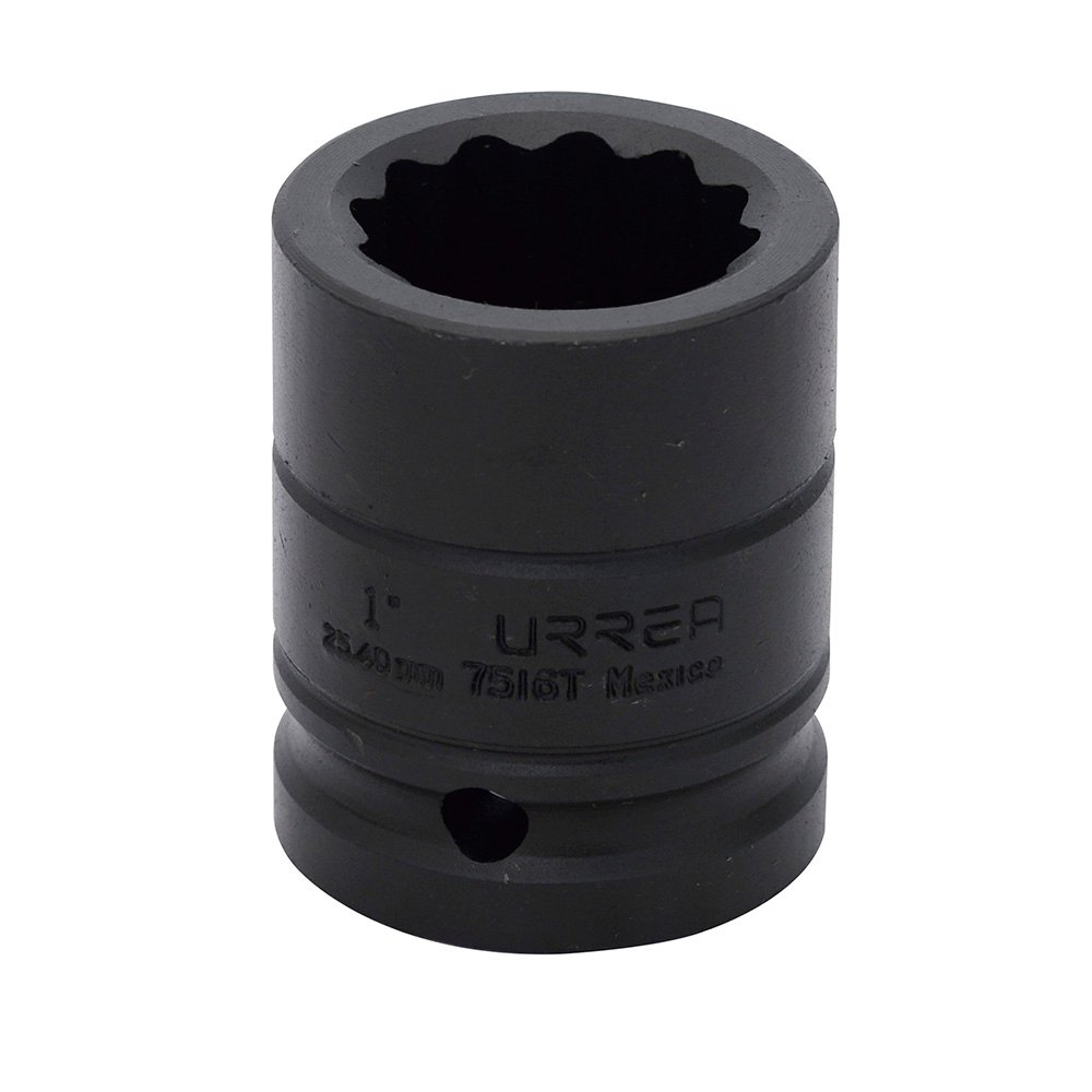 Dado de impacto cuadro de 3/4", 12 puntas, en pulgadas, 1" Urrea