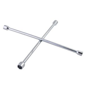 5 Pza Llave de cruz cromada para automóvil y camionetas pick-up 14" Surtek