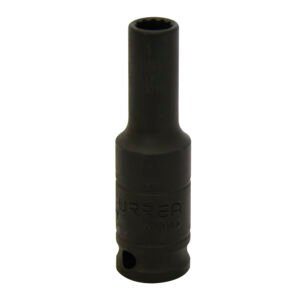 6 Pza Dado de impacto largo cuadro de 3/8", 12 puntas, en pulgadas, 7/16" Urrea