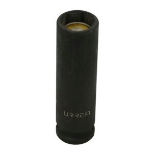 6 Pza Dado de impacto largo con imán cuadro de 3/8", 6 puntas, en pulgadas, 1/2" Urrea
