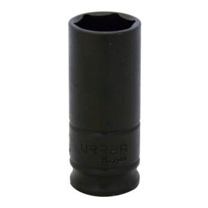 6 Pza Dado de impacto largo cuadro de 3/8", 6 puntas, en pulgadas, 11/16" Urrea
