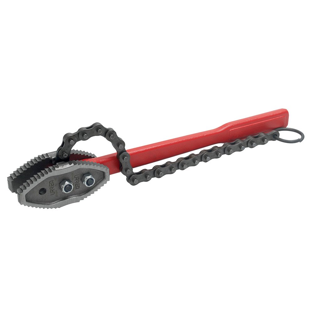 Llave de cadena tipo caimán para tubos de 2-1/2" Urrea