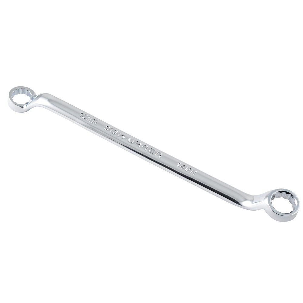 6 Pza Llave de estrías pulido espejo de 45° métrica, 12 puntas, 13 x 14 mm Urrea