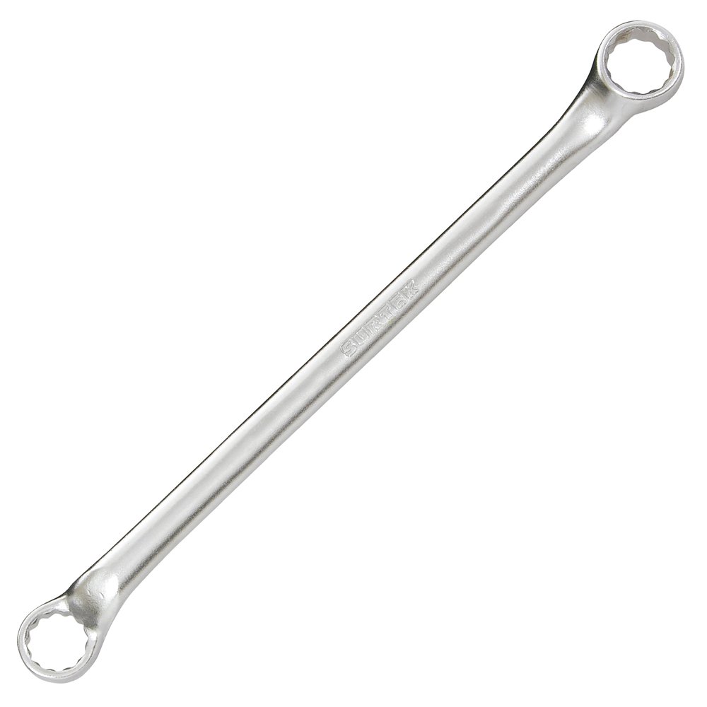 6 Pza Llave de estrías pulido espejo de 45° en pulgadas, 12 puntas, 3/8" x 7/16" Surtek