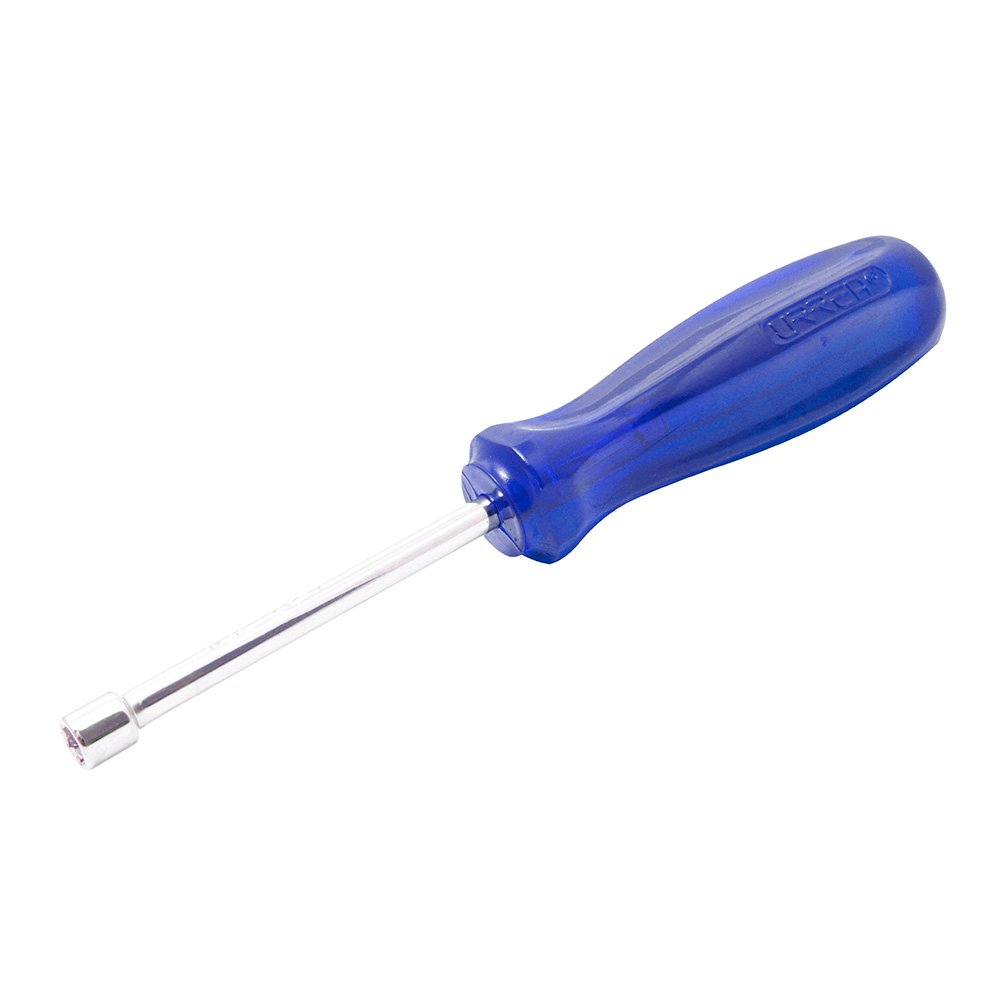 6 Pza Destornillador con mango ámbar color azul, de caja en pulgadas 3/8" x 3" Urrea