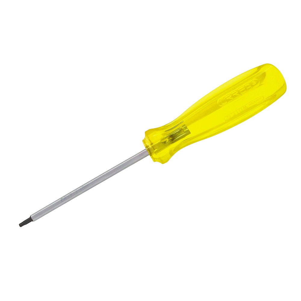 6 Pza Destornillador con mango ámbar, punta torx barra redonda T10 x 4" Urrea