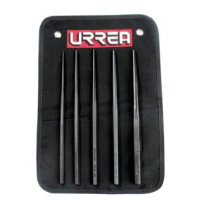 Juego de punzones guía botador largos,  5 piezas Urrea