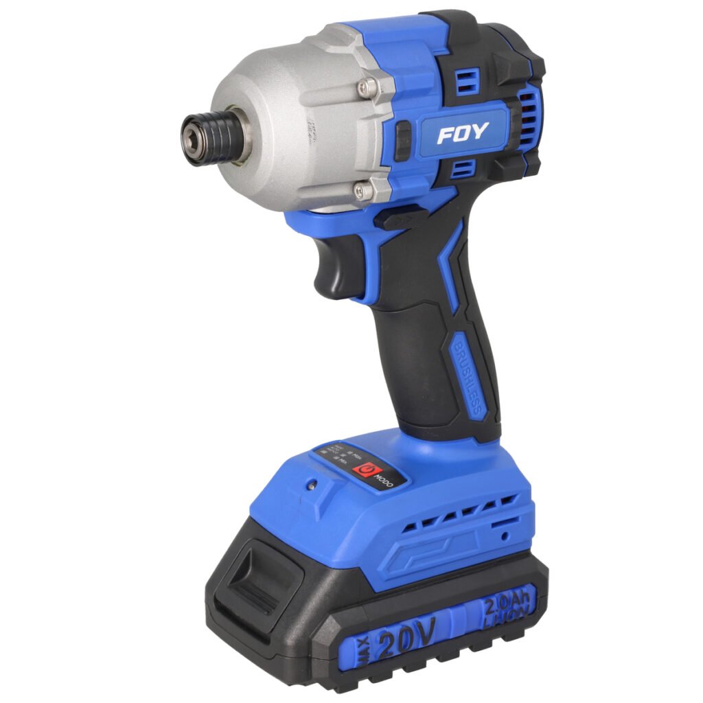 Atornillador de impacto 1/4" a batería Litio-ion 20 V, 200 Nm, con batería Foy