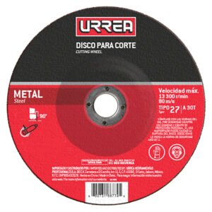 5 Pza Disco abrasivo tipo 27 para metal 7" x 1/8" Urrea