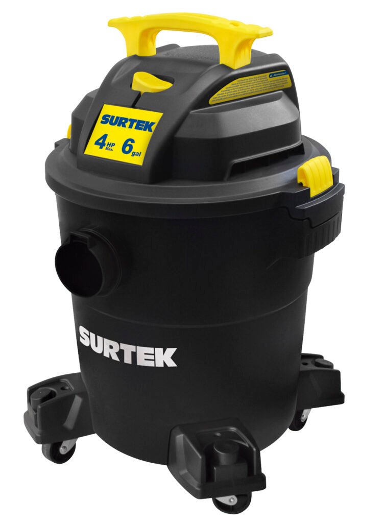 Aspiradora de plástico 6 galones, 4 HP 120 V Surtek