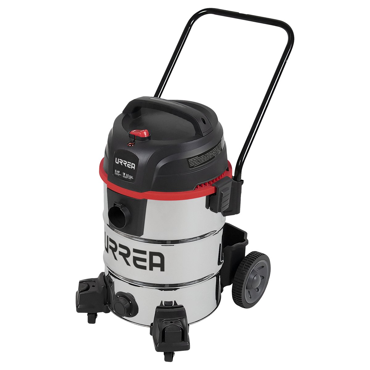 Aspiradora de acero inoxidable 10 galones, 6 HP Urrea