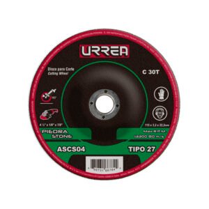 5 Pza Disco abrasivo tipo 27 para piedra 4-1/2" x 1/8" Urrea