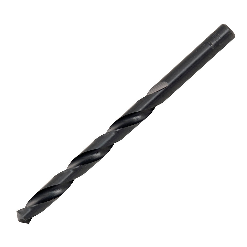 10 Pza Broca negra de acero de alta velocidad 1/8" zanco recto Surtek