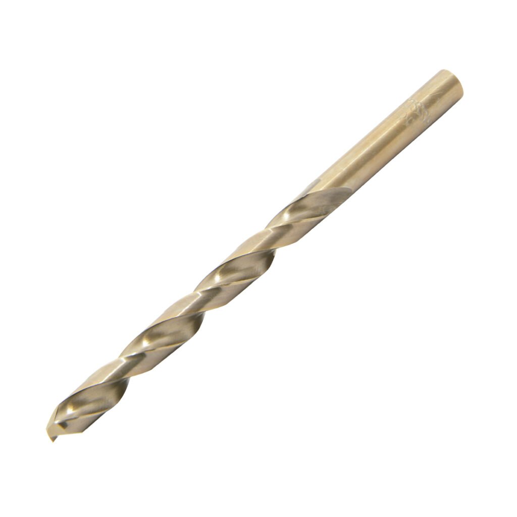 10 Pza Broca con cobalto de acero de alta velocidad zanco recto 1/4" Urrea