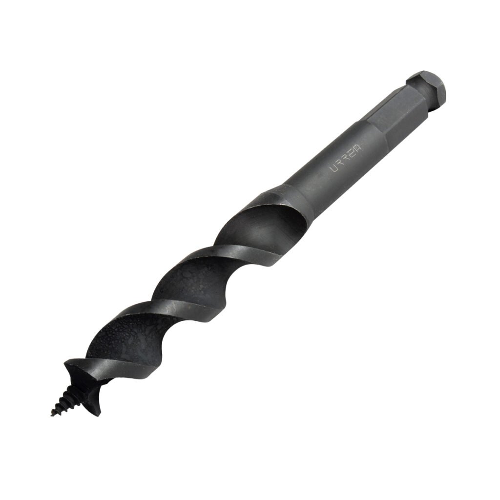 Broca para madera de acero al carbono tipo gusano 1" zanco de 1/2" Urrea