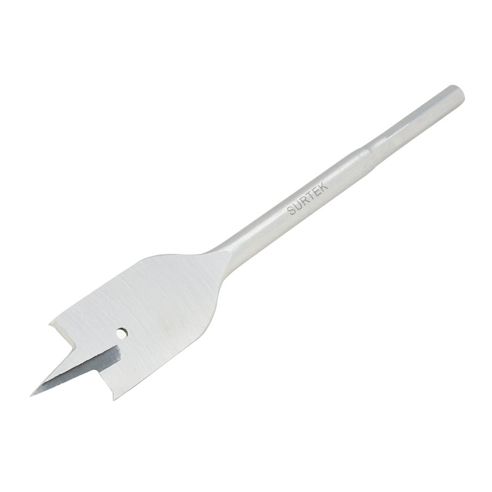 3 Pza Broca para madera de acero al carbono tipo manita 5/8" zanco de 1/4" Surtek