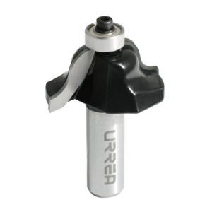 Broca para router de acero romana con balero 1-5/8" zanco de 1/4" Urrea