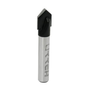 Broca para router de acero corte en "V" 3/8" zanco de 1/4" Urrea