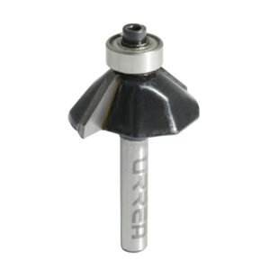 Broca para router de acero chaflán con balero 1-1/4" zanco de 1/4" Urrea