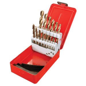 Juego de brocas con cobalto de acero de alta velocidad zanco recto, 15 piezas Urrea