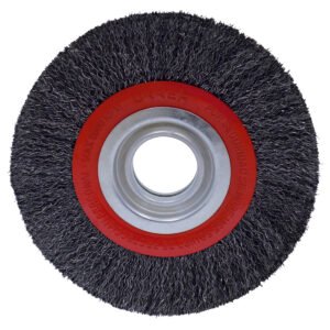 Carda circular ondulada alambre delgado para esmeril 8" x 0.35 mm multi eje Urrea