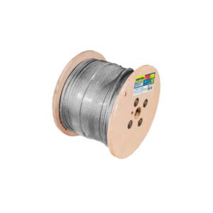 Cable de acero con grillete 7 x 19 hilos, 1/4" x 300 m Surtek