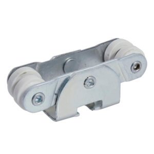 Juego de carretillas riel TT 4 baleros para clóset, galvanizada Lock