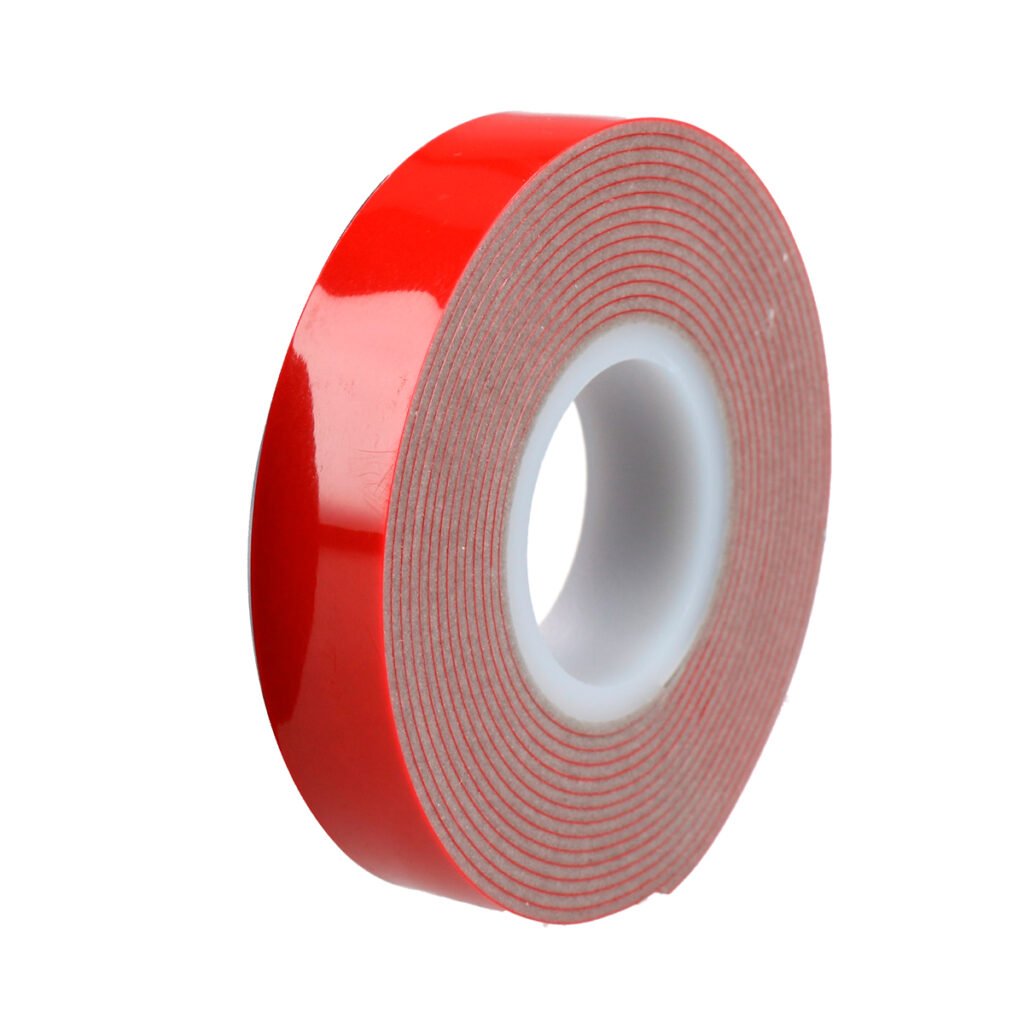 12 Pza Cinta gris doble cara 12 mm x 2 m en blíster Surtek