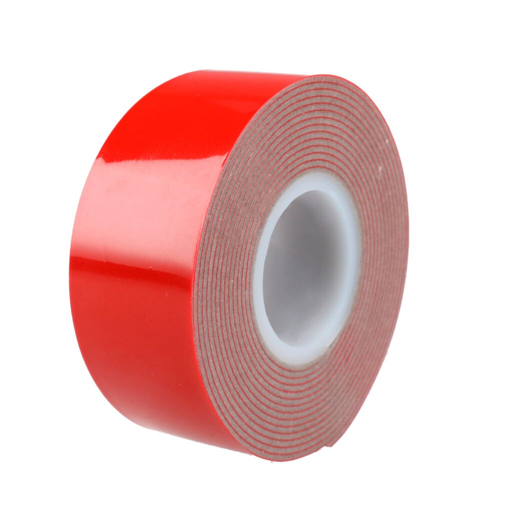 12 Pza Cinta gris doble cara 25 mm x 2 m en blíster Surtek
