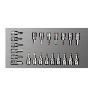 Juego de dados cuadro de 3/8" varias puntas 22 piezas, CH108L-C Urrea