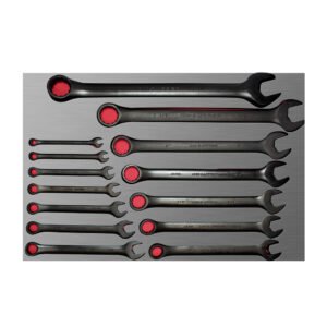 Juego de llaves combinadas fosfatizadas en pulgadas 14 piezas, CH305L-C Urrea