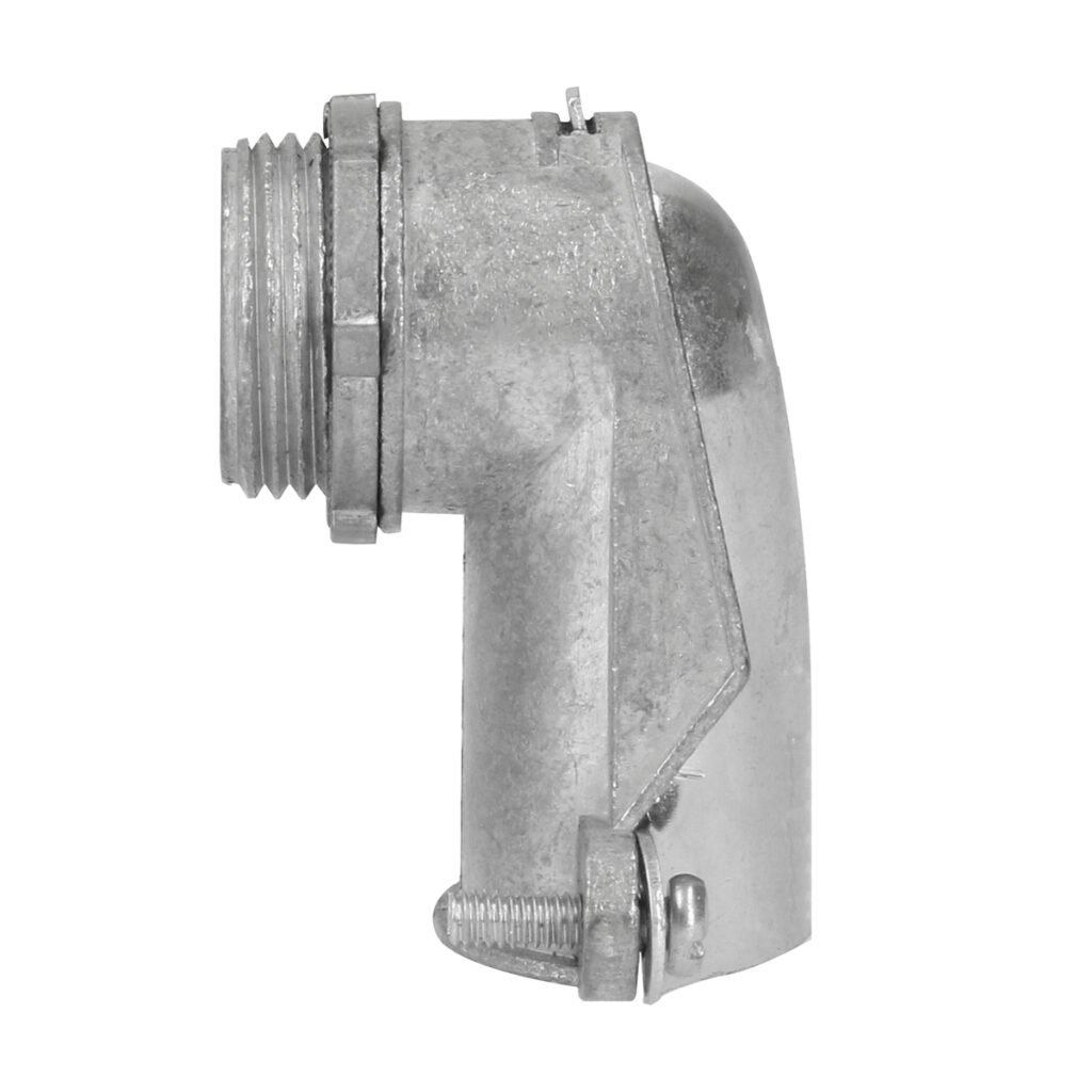 10 Pza Conector curvo metálico para tubo flexible 3/4" Surtek