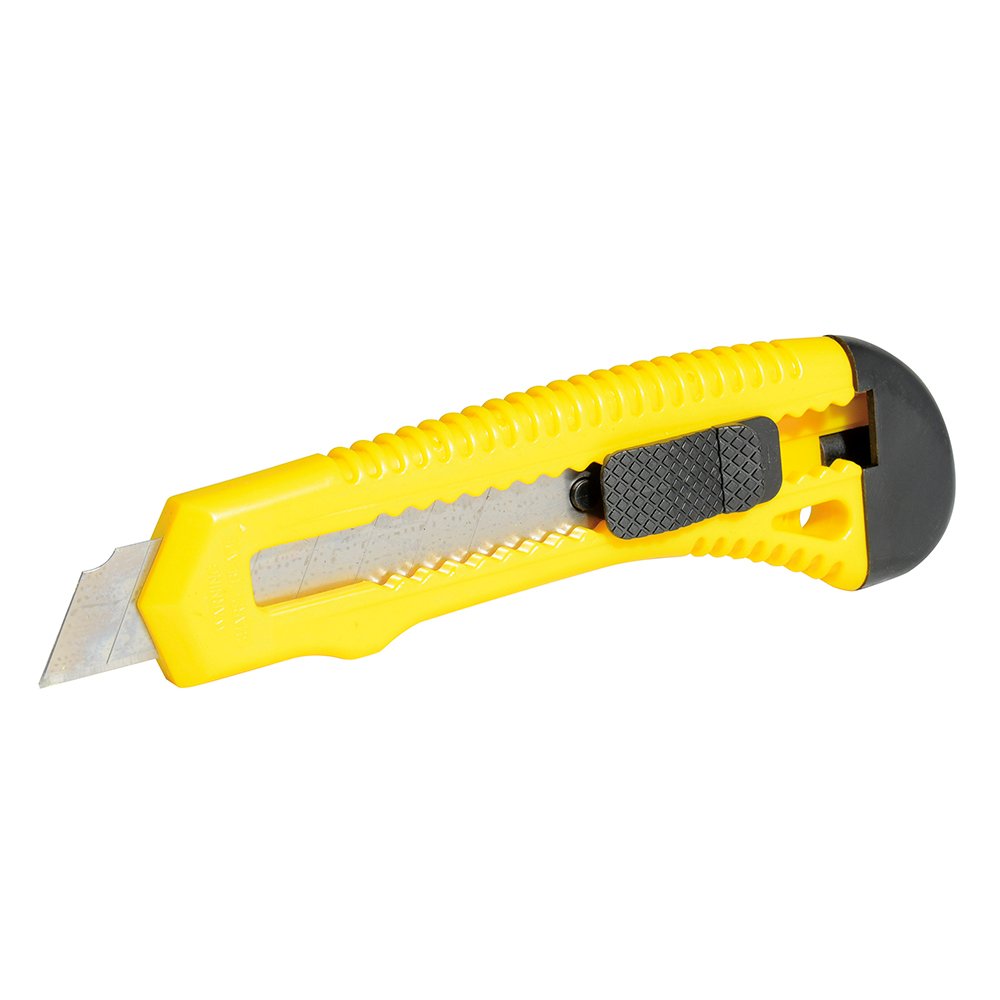 6 Pza Cutter con cuerpo de plástico de 18 mm, cambio automático de navaja Surtek