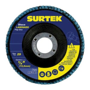 5 Pza Disco laminado tipo 29 grano 120, 7" Surtek