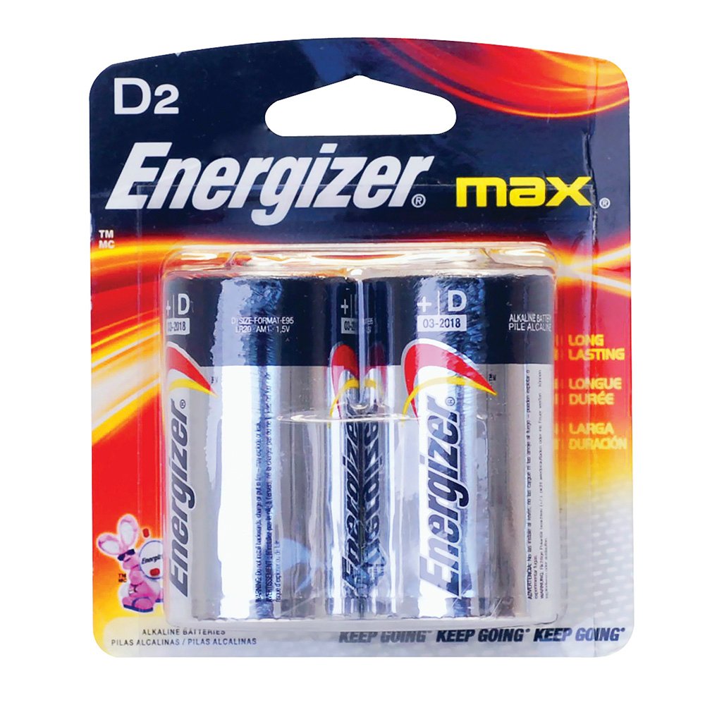 12 Pza Pila alcalina Energizer® "D", 2 piezas Surtek