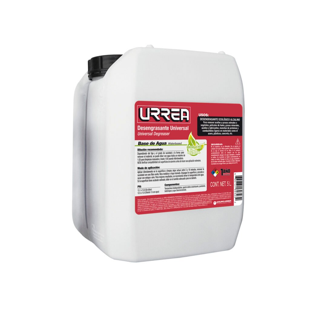 4 Pza Desengrasante a base de agua 5 Lt Urrea