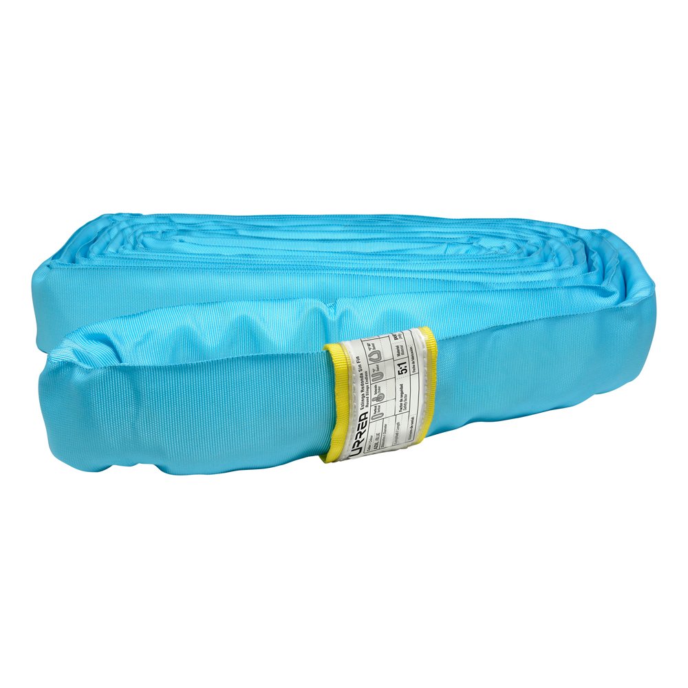 Eslinga de poliéster redonda sin fin azul 5 m, 9 ton Urrea