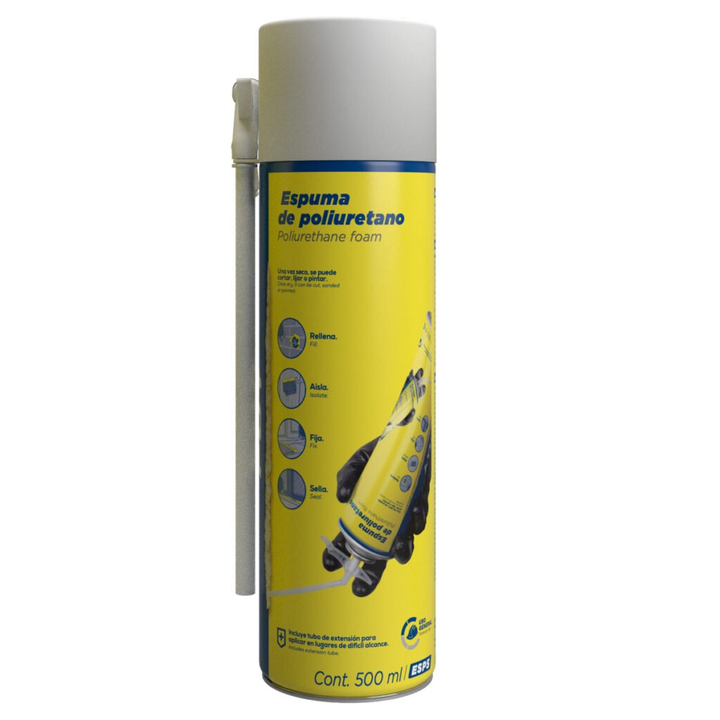 12 Pza Espuma de poliuretano 500 ml Foy