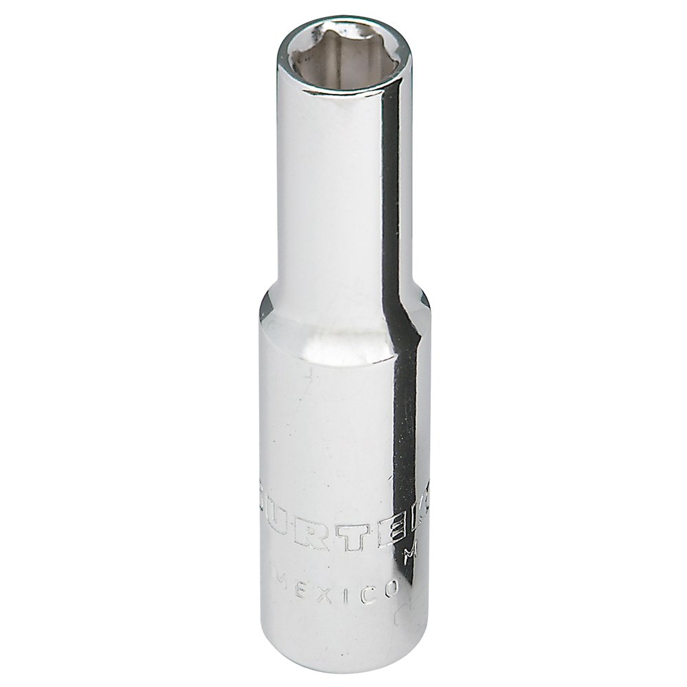 6 Pza Dado largo cuadro de 1/4", 6 puntas, en pulgadas, 9/32" Surtek