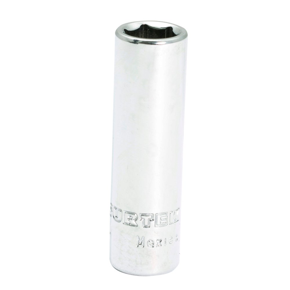 6 Pza Dado largo cuadro de 1/4", 6 puntas, en pulgadas, 11/32" Surtek