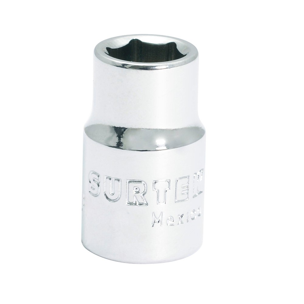 6 Pza Dado cuadro de 3/8", 6 puntas, en pulgadas, 1/4" Surtek