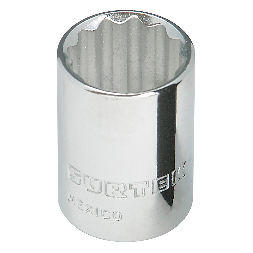 6 Pza Dado cuadro de 3/8", 12 puntas, en pulgadas, 15/16" Surtek